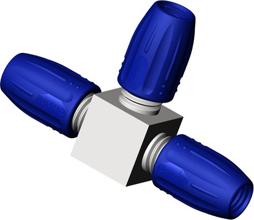 DIBA OMNIFIT CONNECTOR, 3-WAY TEE