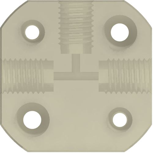 DIBA OMNIFIT CONNECTOR, 3-WAY TEE, PEEK