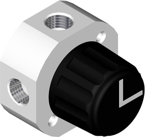 DIBA OMNIFIT VALVE, MANUAL, 4-PORT, HIGH PRESSURE