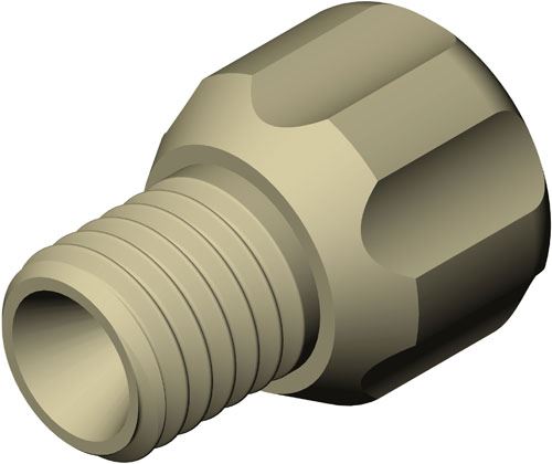 DIBA OMNIFIT INVERTED CONE FTG, 1/4-28, 1/16