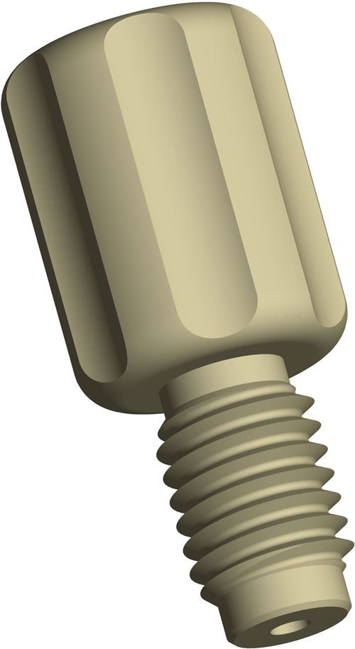 DIBA OMNIFIT ADAPTOR, 1/4-28F TO M6M, PEEK