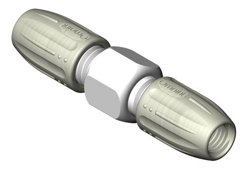 DIBA OMNIFIT CONNECTOR, 2-WAY, 0.8MM BORE