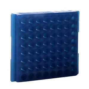 63 Well Microcentrifuge Tube Rack Blue PK of 5