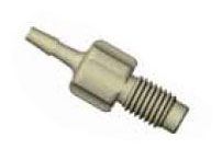 DIBA OMNIFIT BARBED ADAPTOR, 1/4-28M, 2.0MM, PEEK,