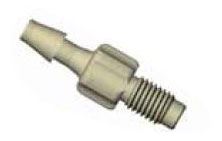 DIBA OMNIFIT BARBED ADAPTOR, 1/4-28M, 3.2MM, PEEK