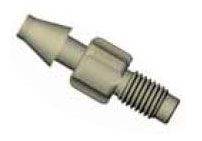 DIBA OMNIFIT BARBED ADAPTOR, 1/4-28M, 4.0MM, PEEK