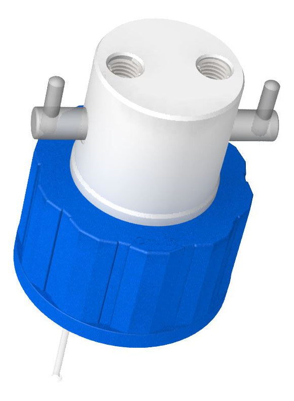 DIBA OMNIFIT Q-SERIES CAP, 38-430, 2 PORTS + VALVE