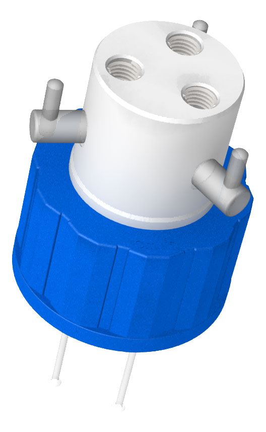 DIBA OMNIFIT Q-SERIES CAP, 38-430, 3 PORTS + VALVE