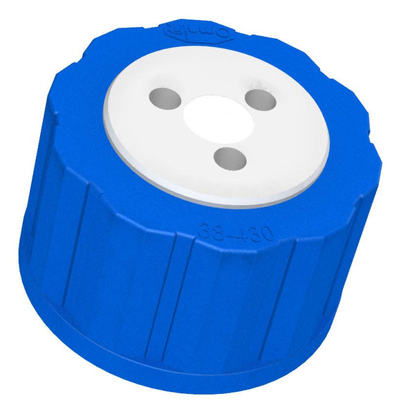 DIBA OMNIFIT T-SERIES CAP, 38-430, 3 PORTS, CHECK