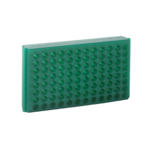 95 Well Microcentrifuge Tube Rack Green PK of 5