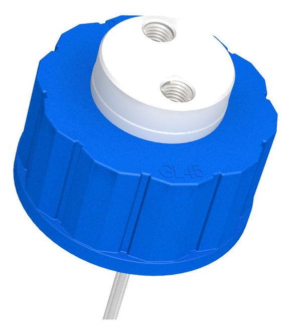 DIBA OMNIFIT Q-SERIES CAP, GL45, 2 PORTS