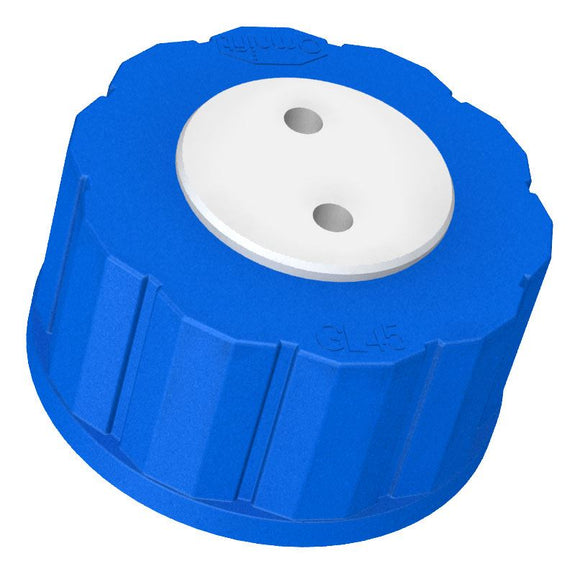 DIBA OMNIFIT T-SERIES CAP, GL45, 2 PORTS