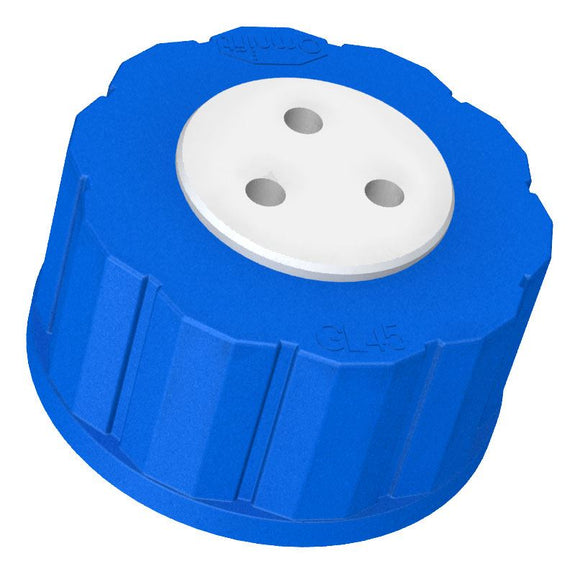 DIBA OMNIFIT T-SERIES CAP, GL45, 3 PORTS