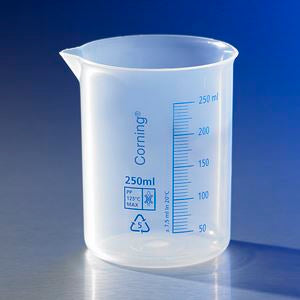 Reusable Plastic Low Form 150mL Beaker, Polypropyl