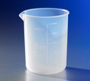 Reusable Plastic Low Form 250mL Beaker, Perfluoroa