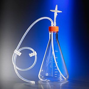 2L Polycarbonate Erlenmeyer Shake Flask with Aseptic