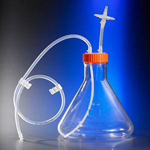 3L Polycarbonate Erlenmeyer Shake Flask with Asept