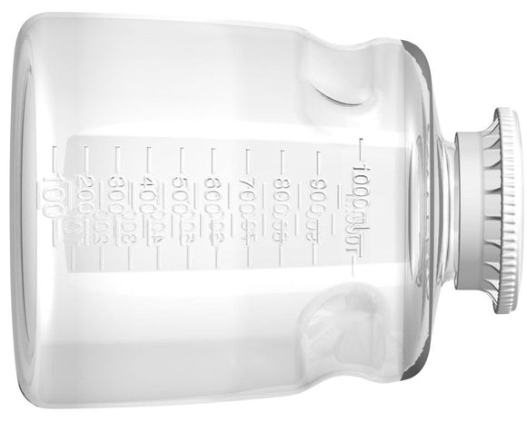 Media Bottle, 1000 ml, PS, Non-Sterile Case of 23
