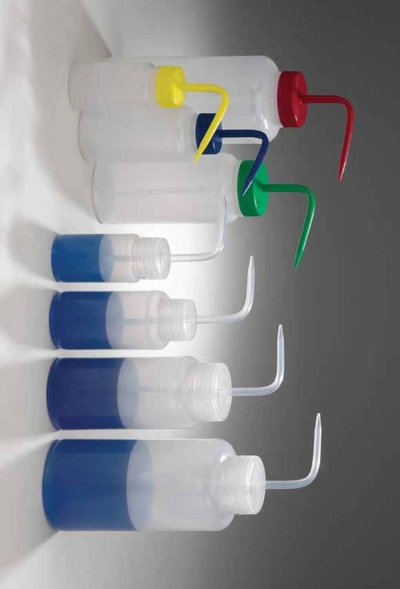 BOTTLE,LDPE,WASH,WM,WITH/GREEN CLOSURE,QTY(4)