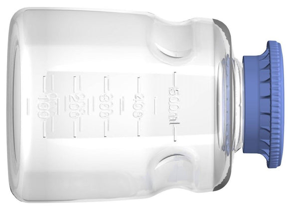 Media Bottle, 500 ml, PC, Non-Sterile Case of 23