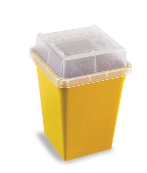 Sharps Container 1 litre, red, pk17