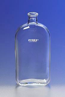 PYREX 1L Roux Culture Bottles with Offset Tooled N