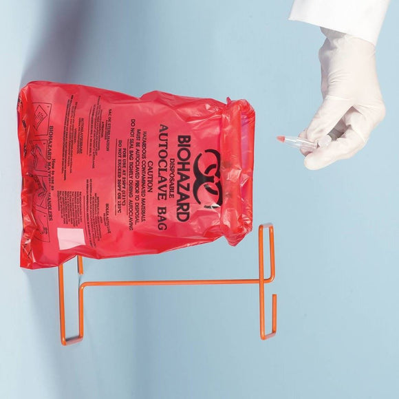 BAG,HDPE,WR,BENCH-TOP,BIOHAZARD,8-1/2X11 ,QTY(100)