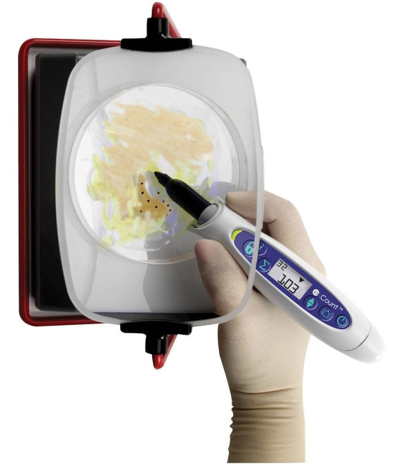 Heathrow eCount Colony Counter with Pen, White/Blu