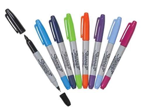 Sharpie® Dual Tip Pen Set, 8 colours, pk7