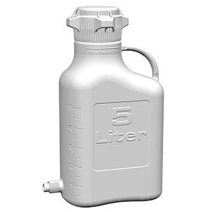 Carboy, 5L, HDPE, 83B Cap, w Spigot Each