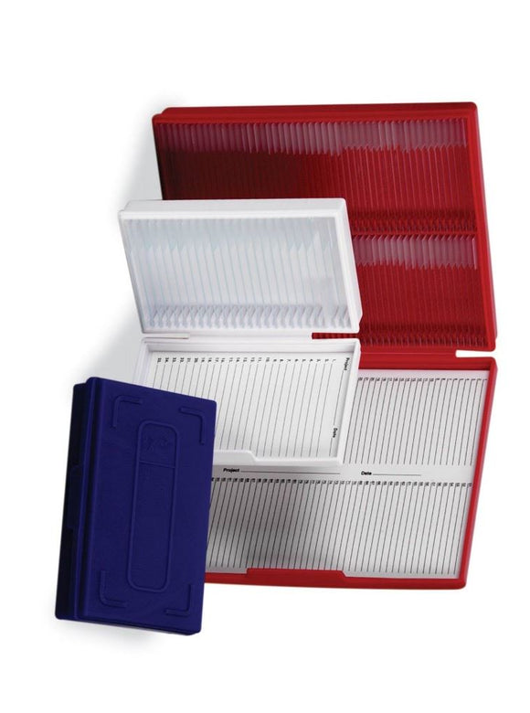 HS Slide box, 100 Place, Red
