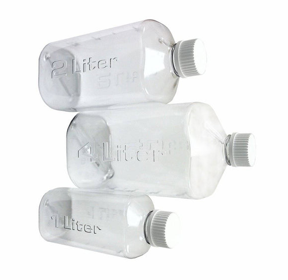Boston Square Bottle, 2L, PP, 45mm Cap Each