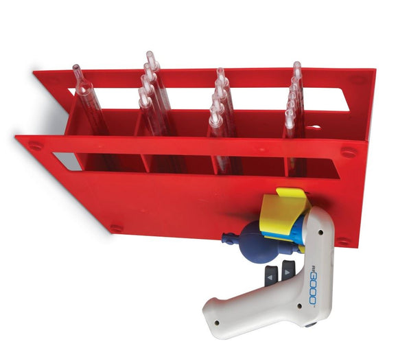 HS Manual Pipet Rack ABS plastic, Red
