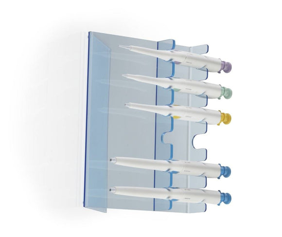 HS Acrylic Pipettor Station, Blue, 6-Place
