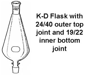 PYREX 250mL Kuderna-Danish Replacement Flask with