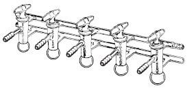 VAC INERT MAN 3PRT 280MMDouble Vacuum/Gas Manifold