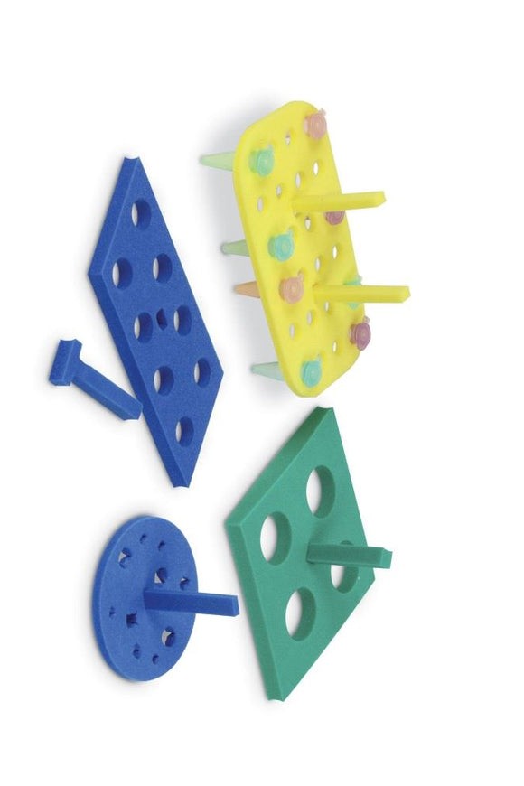 HS Floating Foam Tube Rack, 15mL Tubes, Blue pk4