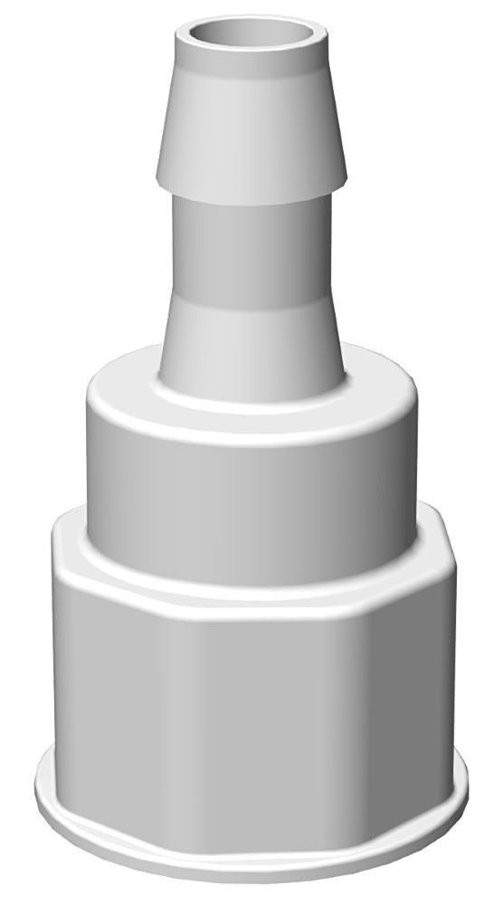 VersaBarb, Spigot Fitting, 1 1/8 Thread w/ 1/2