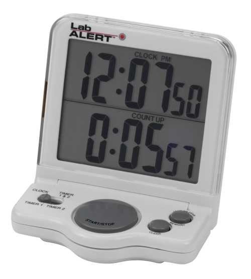 Lab Alert® Big Digit Dual Timer Clock