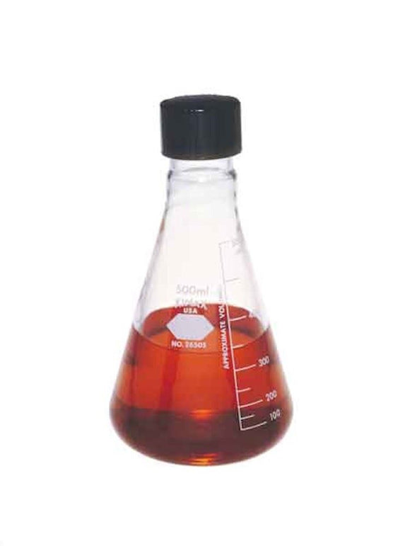 FLASK,SCREW CAP,SCALE,125MLScrew Cap Erlenmeyer Fl