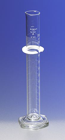 PYREX 250mL Single Metric Scale Cylinder, Serialized