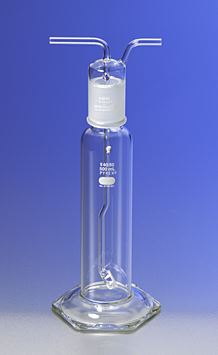 31760-250C PYREX 250mL Gas Washing Bottle with Coarse Fritted