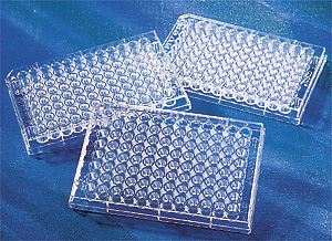 3358 95 Well Clear Round Bottom TC-Treated Microplate,