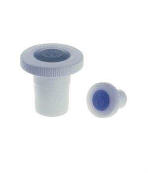 STOPPER,PTFE,SOLID,FLAT,BLU,SIZE 24Flat Head Solid