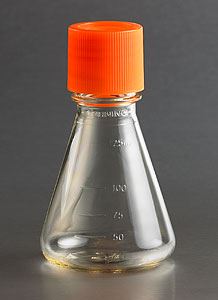 430421 125mL Polycarbonate Erlenmeyer Shake Flask with Fl