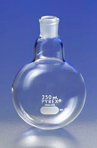 4321A-100 PYREX 100mL Short Neck Boiling Flask, Round Bottom