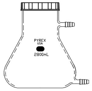 4428-2XL PYREX 2800mL Fernbach-Style Culture Flask with Phe