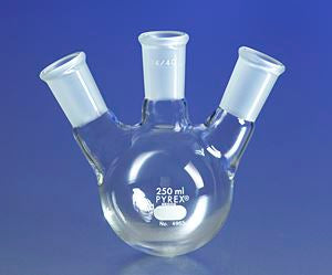 PYREX 500mL Three Neck Distilling Flask with 34/45