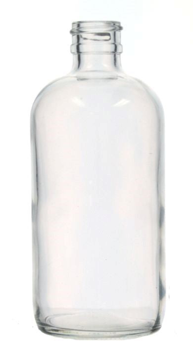 BOTTLE,BR,CLR,16OZ,CTNClear Glass Boston Round Bot