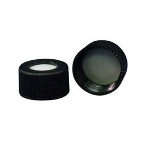24-400mm Solid Top, Black Polypropylene Cap Unline